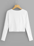 Twist Hem Solid Tee