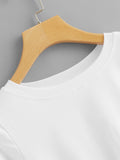 Twist Hem Solid Tee