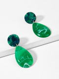 Marble Pattern Water Drop Earrings
