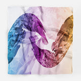 Geometric Silk Scarf Valentines Day Gift Bandana