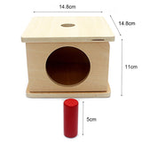 Montessori Toddler's Wooden Sensorial Box Board Puzzle