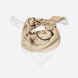 Bobcat Kitten Silk Scarf Cat Silk Square Scarf