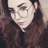 New Designer Woman Glasses Optical Frames Metal Round Glasses Frame