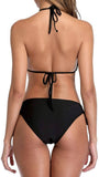 Women's Multicoloured Polycotton Swim Bikini Set
