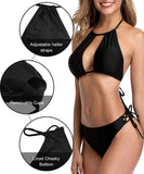 Women's Multicoloured Polycotton Swim Bikini Set