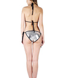 Women's Multicoloured Polycotton Swim Bikini Set
