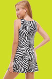Loungewear set Zebra & Leopard print sleeveless top and short