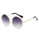 HERMISTON | S1067 - Women Metal Round Sunglasses