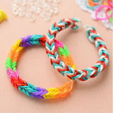 600 Elastic Different Colors Rubber Loom Bands Bracelet