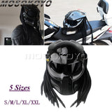 Predator Motorcycle Carbon Fiber Full Face Helmet Black High Quality Universal Iron Warrior Man Helmets DOT Safety Certification