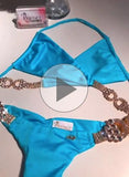Gina Impressive Top & Skimpy Bottom - Turquoise