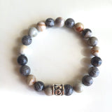 8mm Ocean Jasper Bracelet ~ Stone of Joy