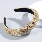 Baroque Hand Made Pearl Beading Gemstone Headband for Women