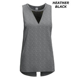 AE264 Women's Tie Back Muscle Tee