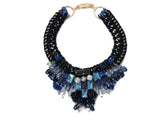 Izoa Ornate Necklace Blue - shopwishi 