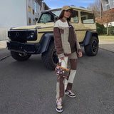 Nibber P1738186 Spring Fashion Patchwork Cowboy Street Casual Hip Hop High Waist Long Straight Denim Women Lady Y2k Jeans Pants