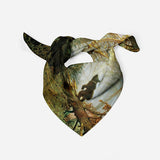 Morning In Pine Forest Women Neck Tie Silk Scarf
