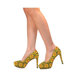 Women's Wakerlook Yellow High Heels