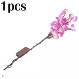 73cm 20leds Simulation Orchid Bouquet Light String LED Desktop Vase Flower Branch Lamp for Wedding New Year Holiday Party Decor
