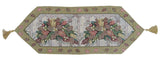 DaDa Bedding 3-Piece Set-Botanical Beige Woven Tapestry Dining Table Runner