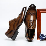 2021 New Products Nigeria Party and Bag Set No Tie Lace Genuine Leather Genuine Height Increasing Stylish Shoes for Men