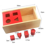 Montessori Toddler's Wooden Sensorial Box Board Puzzle
