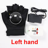New Blue Green Laser Gloves DJ Tunnel Effect Auto Rotating Vortex Laser Glove Multicolour LED Luminous Costumes Accessories