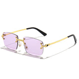 HBK 2021-2022 New Fashion Luxury Frameless Sun Glasses Rimless Sunglasses