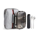 Eco Friendly Leakproof Bento Lunch Box Removable Stainless Steel Bento Lunch Box 2-Compartment Portion Control Food Container