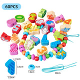Montessori Graphic Wooden Animal Shape Puzzles for Kids Education