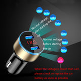 Suhach Dual USB Car Charger Adapter 3.1A Digital LED Voltage/Current Display Auto Vehicle Metal Charger for Smart Phone/Tablet