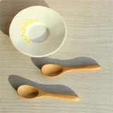 5pcs Small Mini Wooden Spoons for Kids Honey Kitchen Using Condiment Spoon 9.2*2.0cm Cucharas Colheres