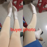 Thick-Heeled Short Boots Women's Single Boots 2021 New Autumn and Winter Pointed High-Heeled  Boots Mid-Tube Stretch Thin Boots