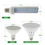 220V Phytolamp E27 Full Spectrum LED Grow Light Flexible Metal Hose Clip-On