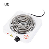 Portable Electric Iron Burner Single Stove Mini Hotplate Adjustable Temperature Furnace Home Kitchen Cook Coffee Heater RV 19QE