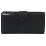 Guapabien Hasp Zipper Multi Functional Card Money Photo Vertical Wallet for Men