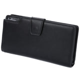 Guapabien Hasp Zipper Multi Functional Card Money Photo Vertical Wallet for Men