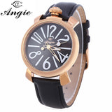 Angie ST7154L Matonini Series Leather Band Quartz Watch for Ladies Luminous Pointers