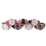 Angie ST7154L Matonini Series Leather Band Quartz Watch for Ladies Luminous Pointers