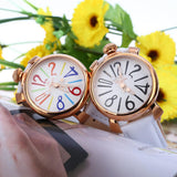 Angie ST7154L Matonini Series Leather Band Quartz Watch for Ladies Luminous Pointers