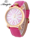 Angie ST7154L Matonini Series Leather Band Quartz Watch for Ladies Luminous Pointers