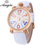 Angie ST7154L Matonini Series Leather Band Quartz Watch for Ladies Luminous Pointers