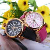 Angie ST7154L Matonini Series Leather Band Quartz Watch for Ladies Luminous Pointers