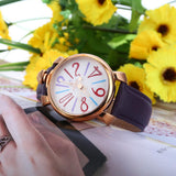 Angie ST7154L Matonini Series Leather Band Quartz Watch for Ladies Luminous Pointers