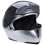 Full Face Motorcycle Helmet Dual Visor Street Bike with Silvering Visor