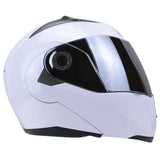 Full Face Motorcycle Helmet Dual Visor Street Bike with Silvering Visor