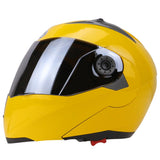 Full Face Motorcycle Helmet Dual Visor Street Bike with Silvering Visor