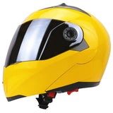 Full Face Motorcycle Helmet Dual Visor Street Bike with Silvering Visor
