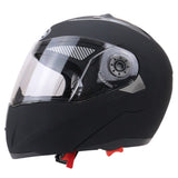 Full Face Motorcycle Helmet Dual Visor Street Bike with Transparent Shield