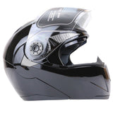 Full Face Motorcycle Helmet Dual Visor Street Bike with Transparent Shield
